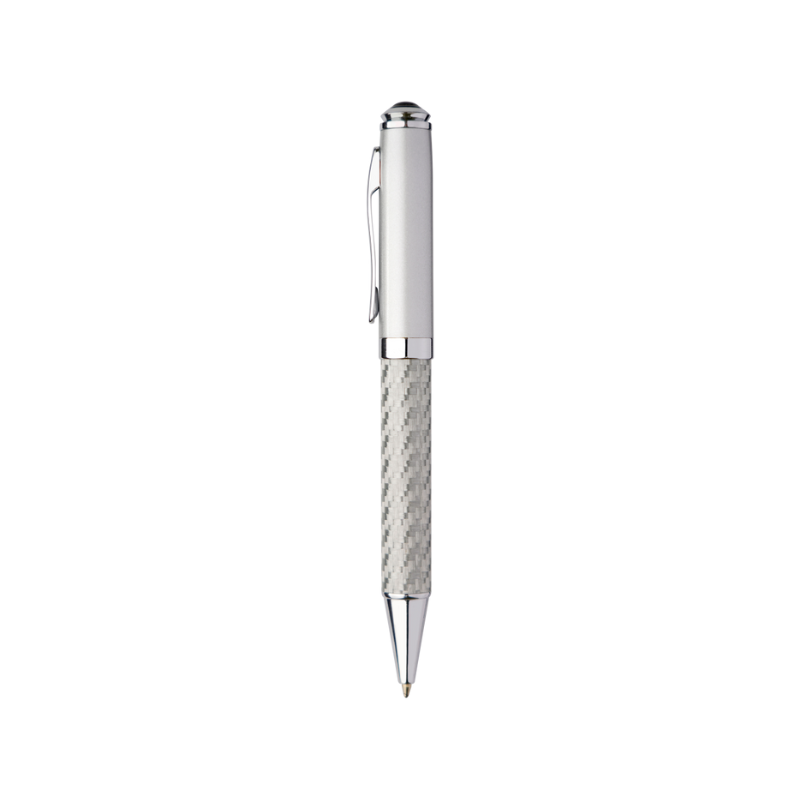 CARBON FIBER METAL PENS (SILVER)(P92)