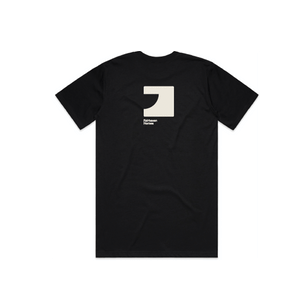 FH Black Classic Tee (AS5026) with Warm Grey 1C FHH  print left chest and Back
