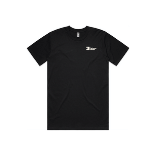 FH Black Classic Tee (AS5026) with Warm Grey 1C FHH  print left chest and Back