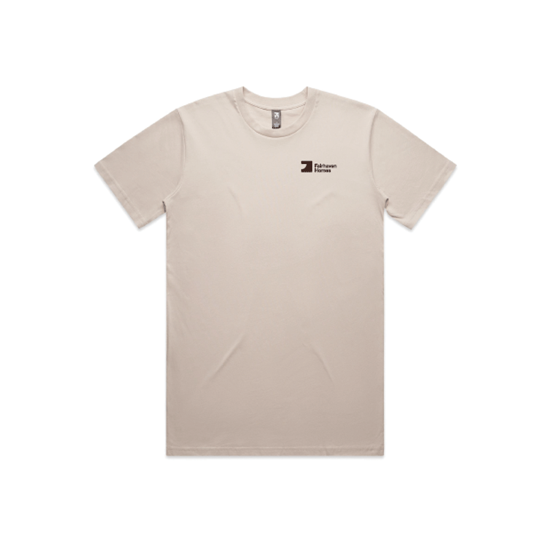 FH Bone Classic Tee (AS5026) with Mahogany FHH left chest and Back Print
