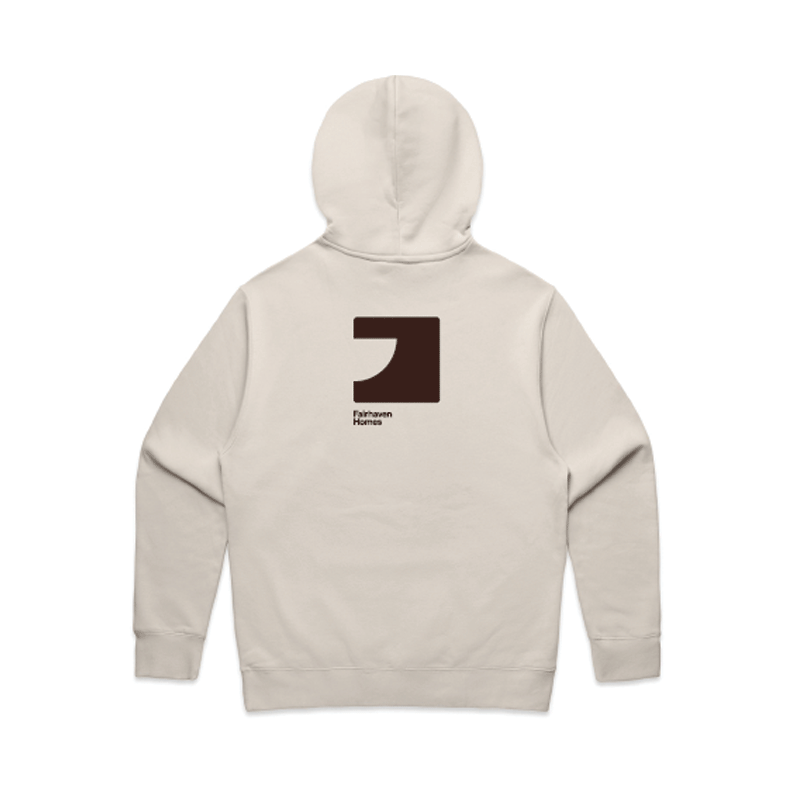 FH BONE Relaxed Hoodie (AS5161) with FHH Mahogany print left chest and Back