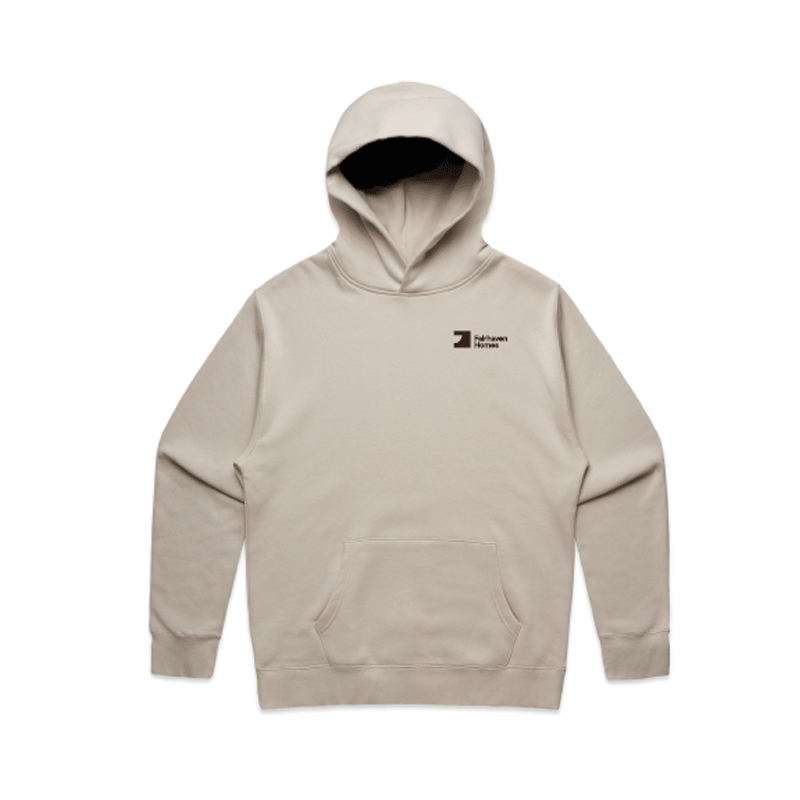 FH BONE Relaxed Hoodie (AS5161) with FHH Mahogany print left chest and Back