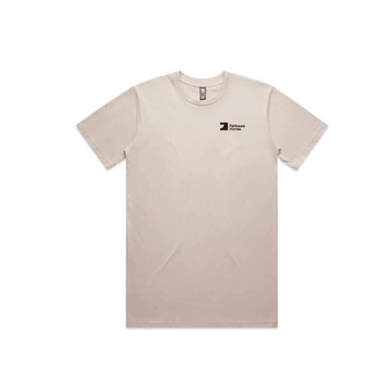 FH Bone Staple Tee (AS5001) with Mahogany FHH print left chest