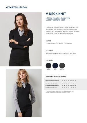 SMC Womens V-Neck Knit Pullover (BCLP3506)