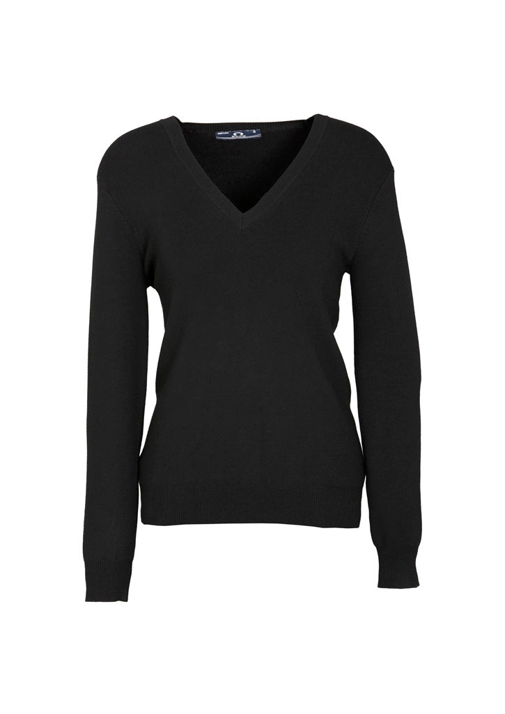 Womens V-Neck Knit Pullover (BCLP3506)