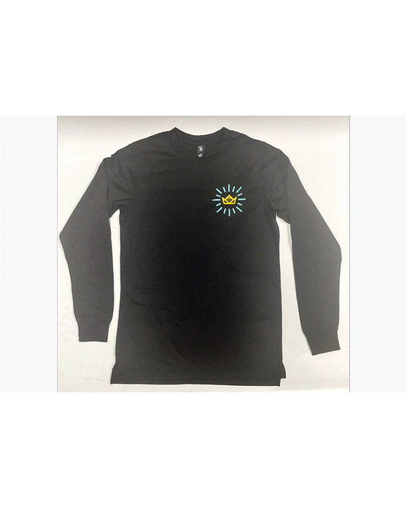 RS Long Sleeve Base Tee (AS5029) with Crown Left Chest and Stack it Back print