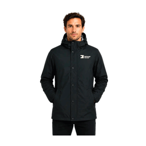 FH Black Mens PARKLANDS MENS JACKETS (AP1519) with Warm Grey 1C Left Chest embroidery
