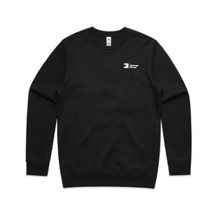 FH Black Mens Stencil Crew (AS5103) with Warm Grey 1C FHH print left chest