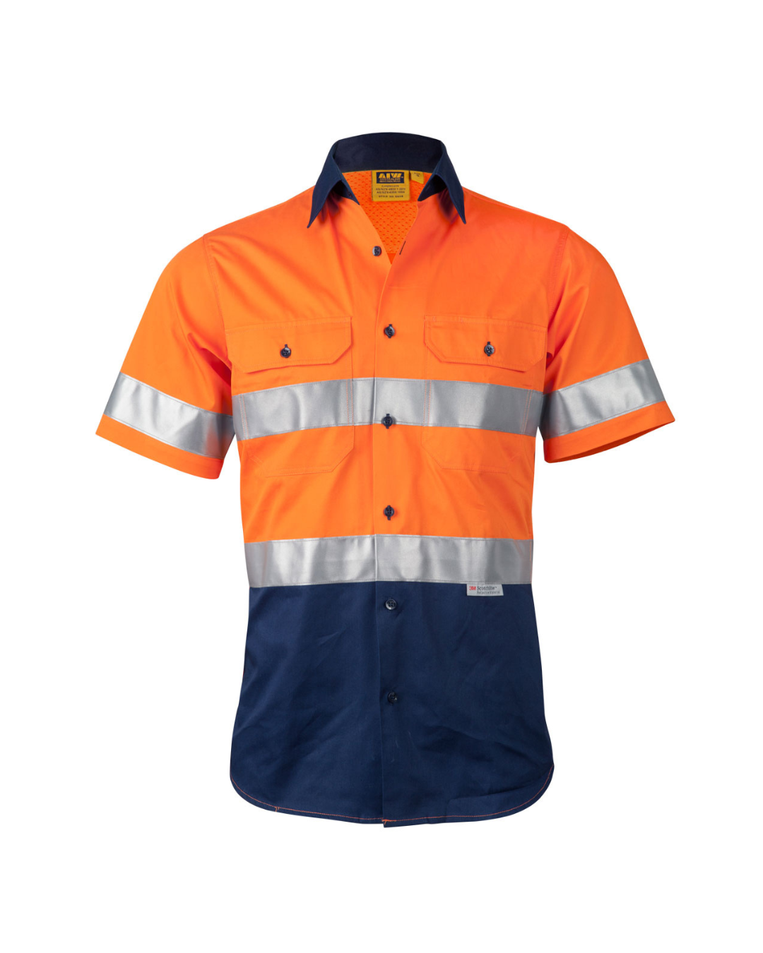 Men's High Visibility Cool-Breeze Cotton Twill Safety Shirt With Reflective 3M Tapes (SHSW59)