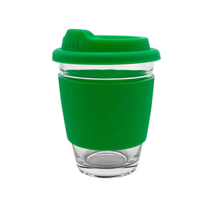 Carlo Glass Coffee Cup – Silicone Band (DEEK012)