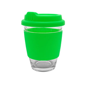 Carlo Glass Coffee Cup – Silicone Band (DEEK012)