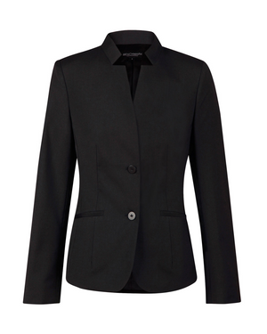 Ladies’ Wool Blend Stretch Reverse Lapel Jacket (M9202)