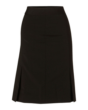 Women's Wool Blend Stretch Pleated Skirt (M9473)