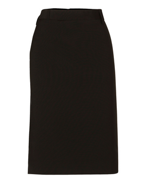 Women's Wool Blend Stretch Mid Length Lined Pencil Skirt (M9470)