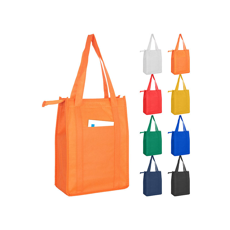 Non Woven Cooler Bag with Top Zip Closure (DENWB015)