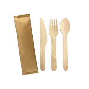 2pcs Wooden Cutlery Set (DEWCS003)