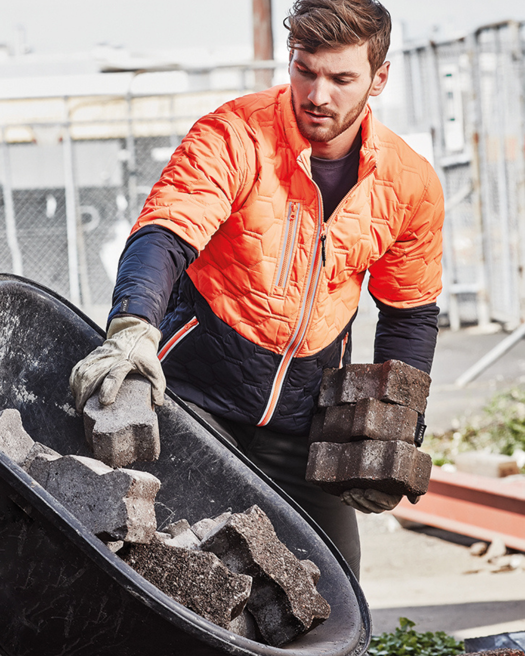 Unisex Hexagonal Puffer Jacket (BCZJ420)