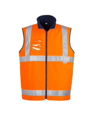 Mens Hi Vis Lightweight Fleece Lined Vest (BCZV358)