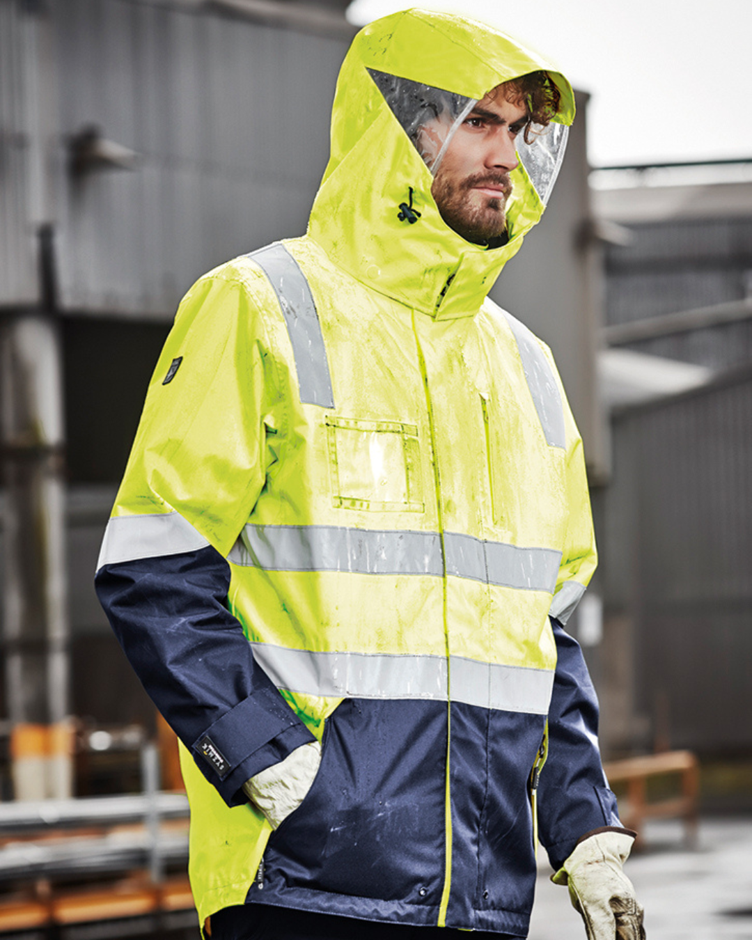 Tradie online rain jacket