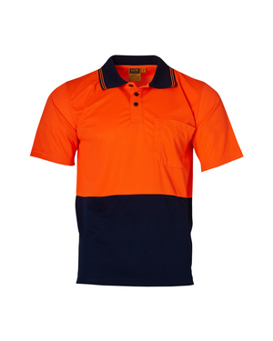 Mens CoolDry Hi-Vis Short Sleeve Safety Polo (SHSW01CD)