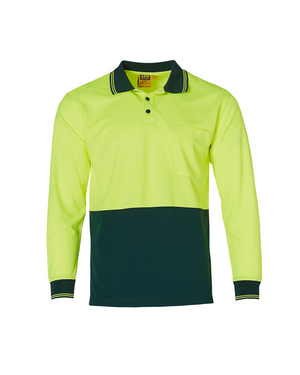 Mens TrueDry Hi-Vis Long Sleeve Safety Polo (SHSW05TD)