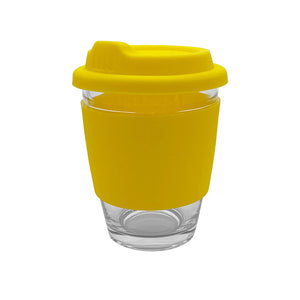 Carlo Glass Coffee Cup – Silicone Band (DEEK012)