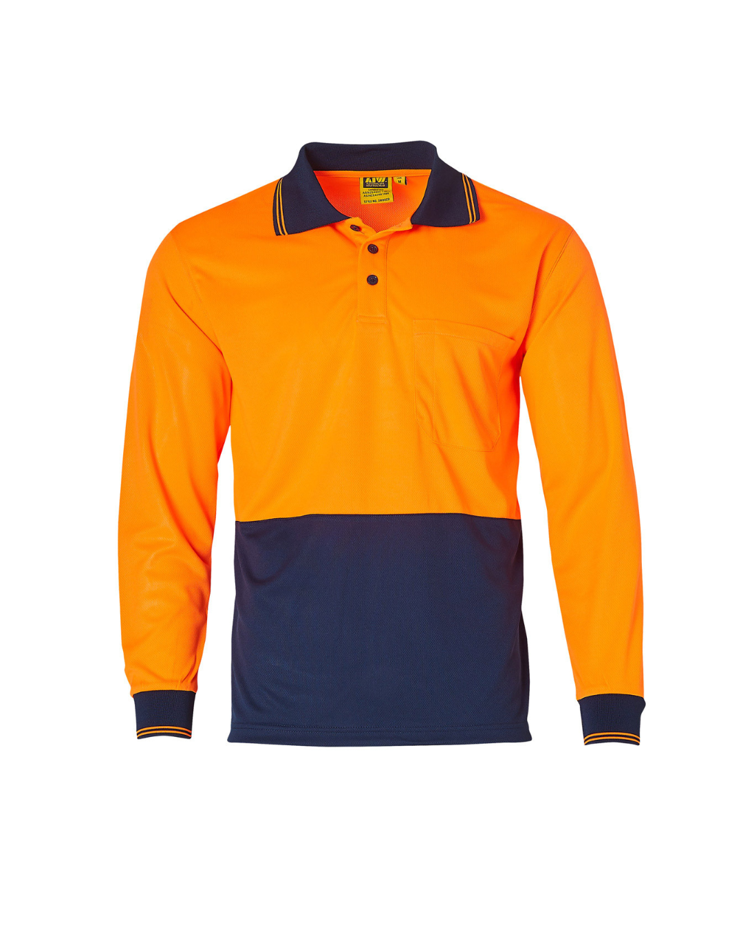 Mens CoolDry Hi-Vis Long Sleeve Safety Polo (SHSW05CD)