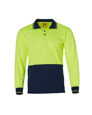 Mens TrueDry Hi-Vis Long Sleeve Safety Polo (SHSW05TD)