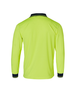 Mens TrueDry Hi-Vis Long Sleeve Safety Polo (SHSW05TD)