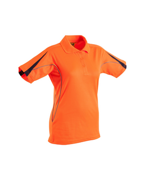 Ladies TrueDry Hi-Vis Polo with Reflective Piping (SHSW25A)