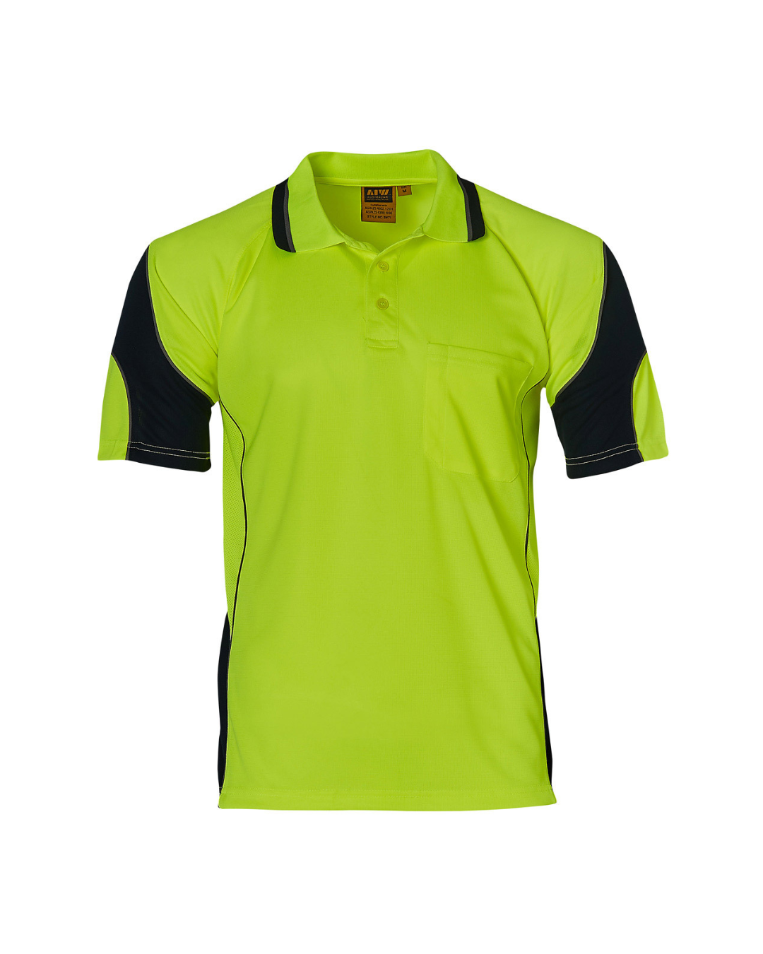 Unisex CoolDry Hi-Vis Mini Waffle Safety Polo