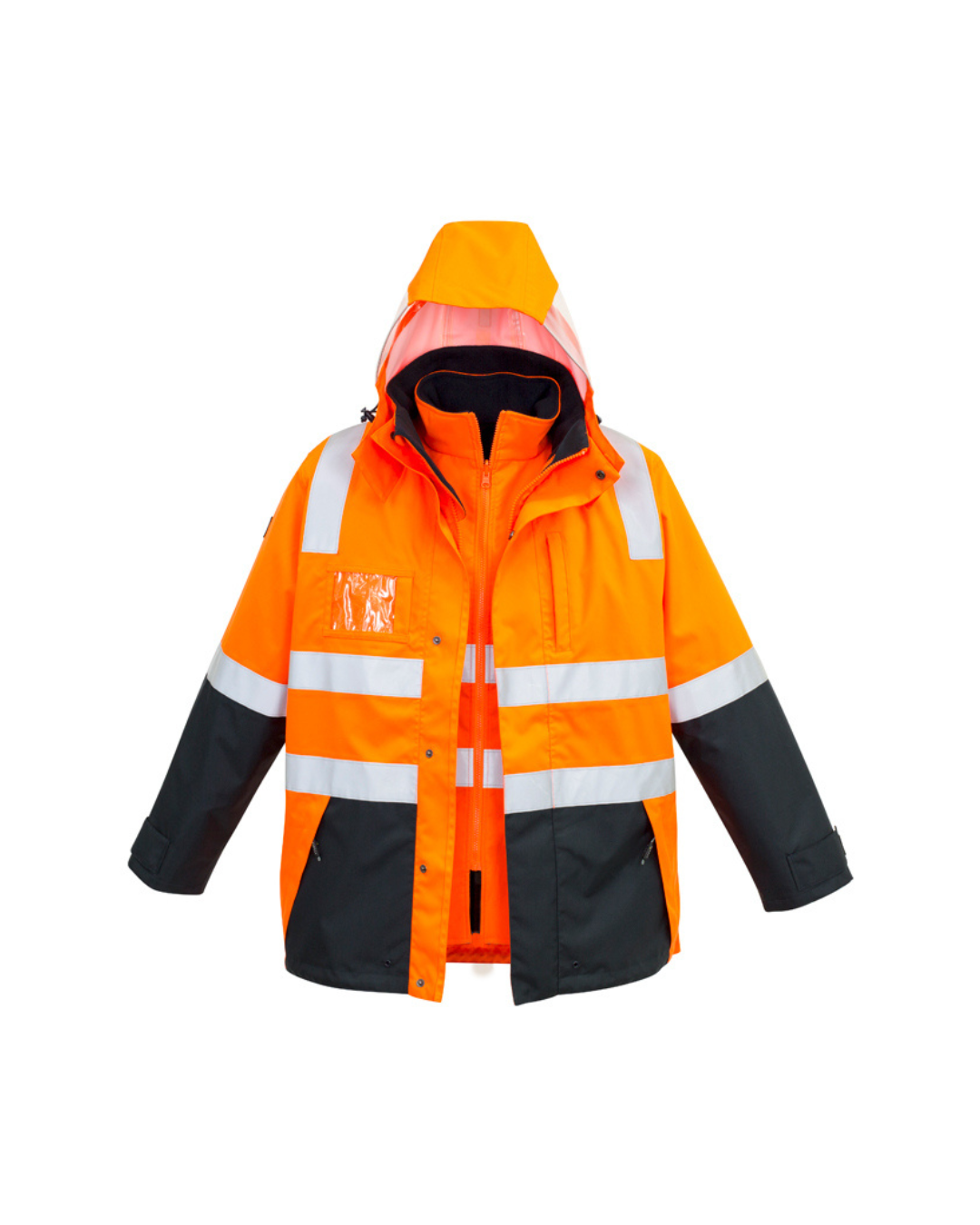 Mens Hi Vis 4 in 1 Waterproof Jacket (BCZJ532)