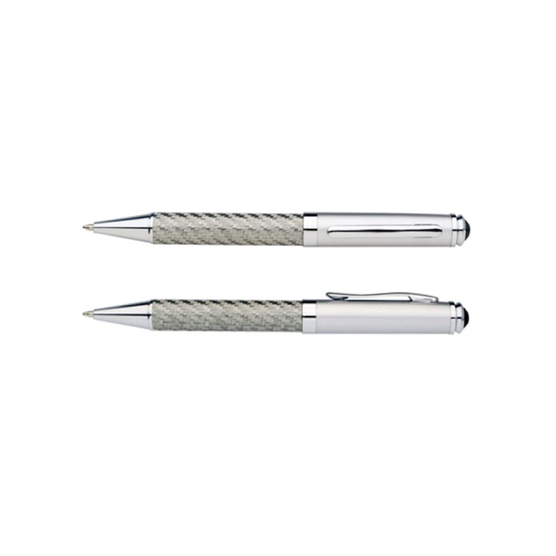 Carbon Fibre Silver Pen (PAP92)