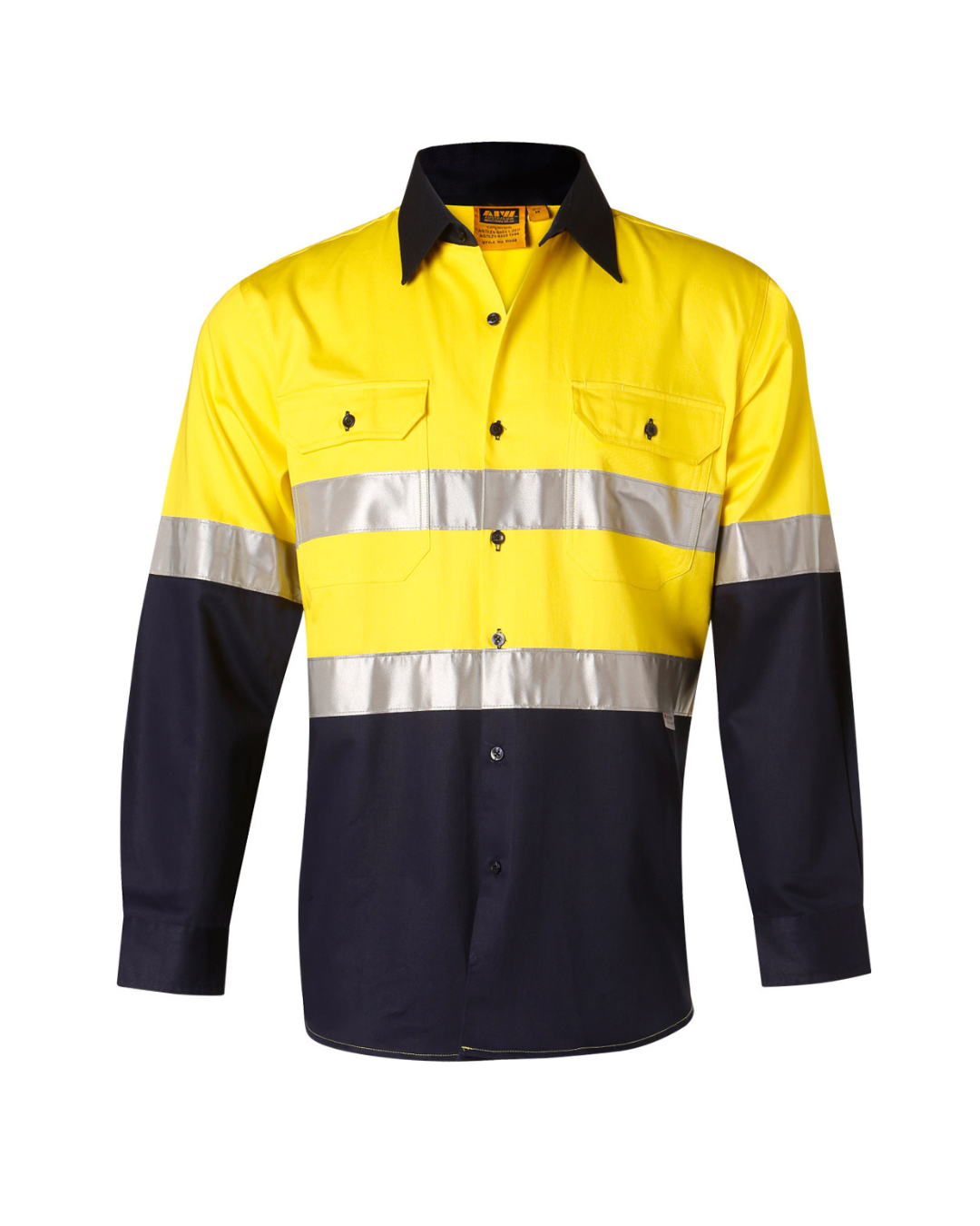 High Visibility Cotton Drill Safety Shirt with Reflective 3M Tapes (SHSW68)