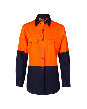 Women's High Visibility Cool-Breeze Cotton Twill Safety Shirt (SHSW64)