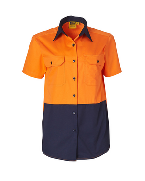 Women's High Visibility Cool-Breeze Cotton Twill Safety Shirts (SHSW63)