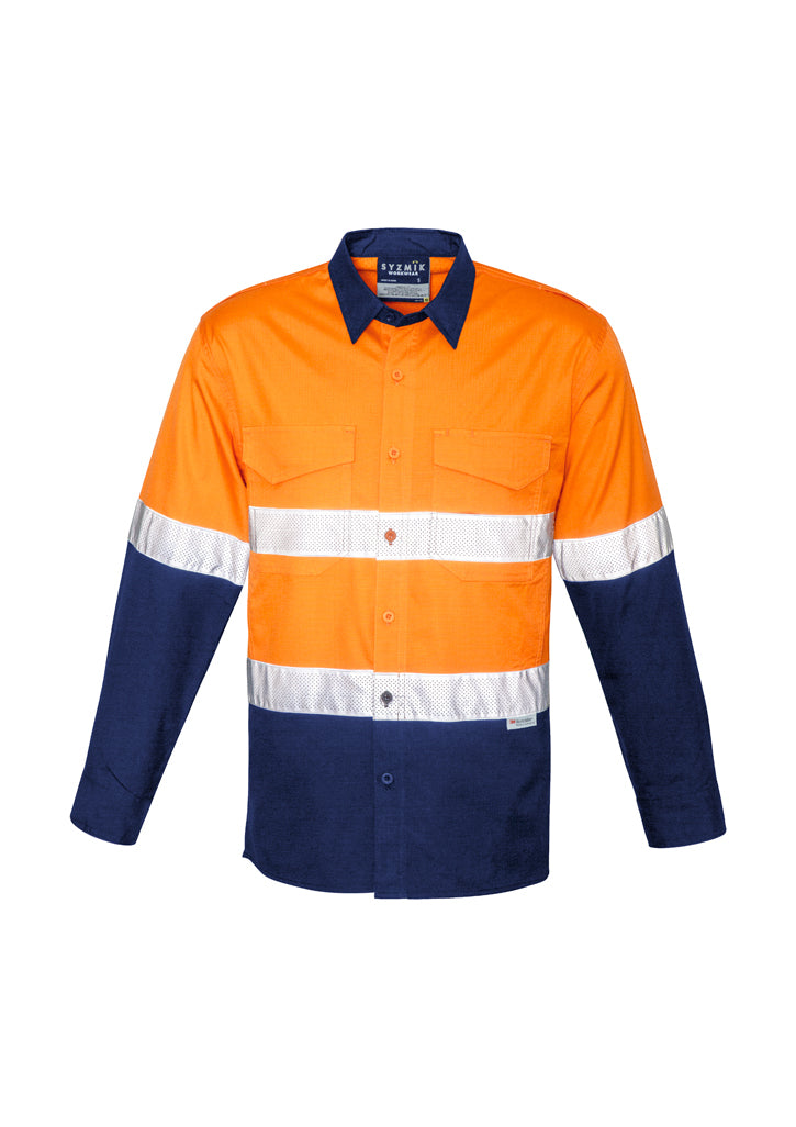 Men's Rugged Cooling Taped Hi Vis Spliced Shirt (BCZW129)