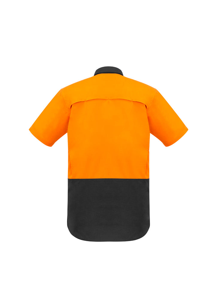 Men's Rugged Cooling Hi Vis Spliced S/S Shirt (BCZW815)